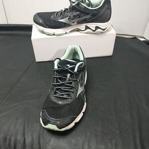 Mizuno Wave Inspire 14 Athletic Road Running Shoes Women’s Size 8 Black Green